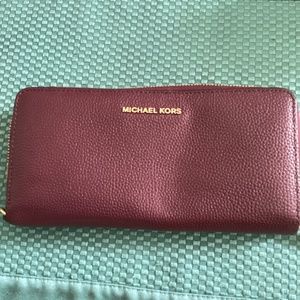 MK leather wallet